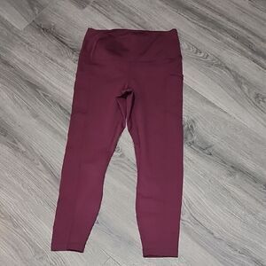 Yogalicious Lux Maroon Pocket Leggings
